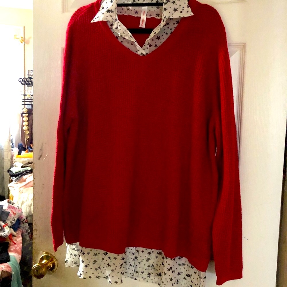 Woman’s spring sweater top